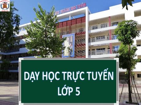 Bài giảng Khoa học 5 - Bài 1: Sự sinh sản