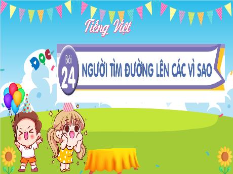 Bài giảng Tiếng Việt 4 (Đọc) sách Kết nối tri thức - Bài 24: Người tìm đường lên các vì sao