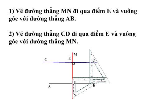Bài giảng Toán 4 - Vẽ hai đường thẳng song song