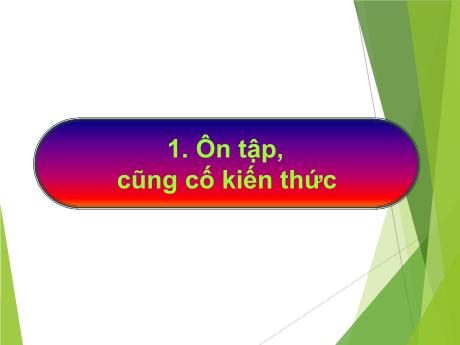 Bài giảng Toán 5 - Ôn tập về tính chu vi diện tích một số hình