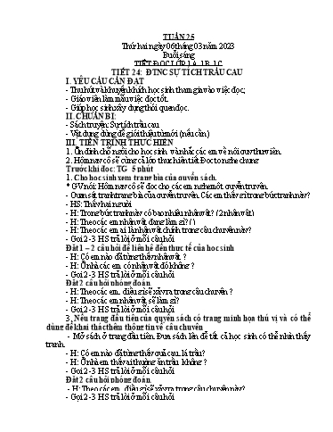 Giáo án Âm nhạc + Tiếng việt Tiểu học (Kết nối tri thức) - Tuần 25 - Năm học 2023-2024
