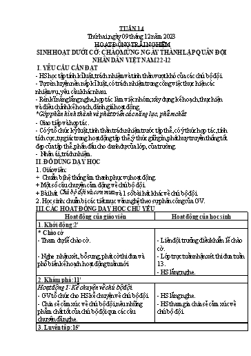 Giáo án các môn Lớp 1 - Tuần 14- Năm học 2023-2024 - Trần Thị Thủy Phương