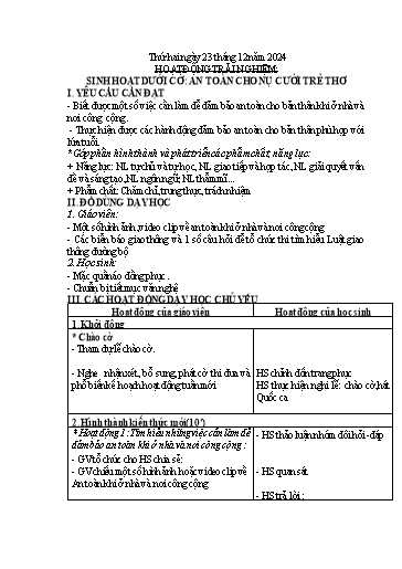 Giáo án các môn Lớp 1 - Tuần 16 - Năm học 2024-2025 - Nguyễn Khánh Huyền