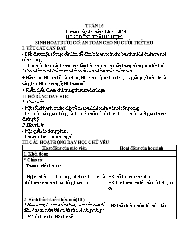 Giáo án các môn Lớp 1 - Tuần 16 - Năm học 2024-2025 - Phan Thị Thương