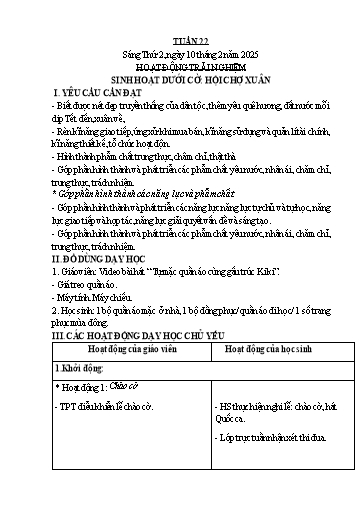 Giáo án các môn Lớp 1 - Tuần 22 - Năm học 2024-2025 - Trần Phương Thảo