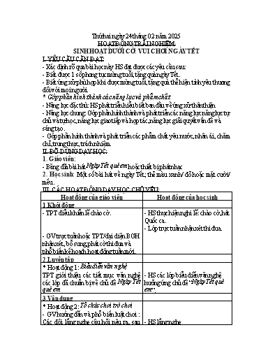 Giáo án các môn Lớp 1 - Tuần 24 - Năm học 2024-2025 - Phan Thị Thương