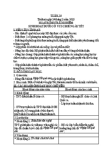 Giáo án các môn Lớp 1 - Tuần 25 - Năm học 2024-2025 - Nguyễn Khánh Huyền