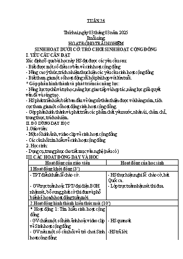 Giáo án các môn Lớp 1 - Tuần 25 - Năm học 2024-2025 - Trần Phương Thảo