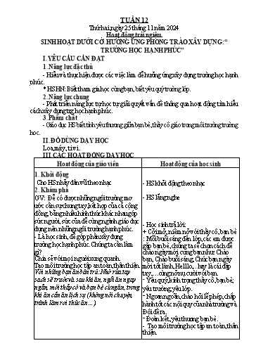 Giáo án các môn Lớp 2 (Kết nối tri thức) - Tuần 12 - Năm học 2024-2025