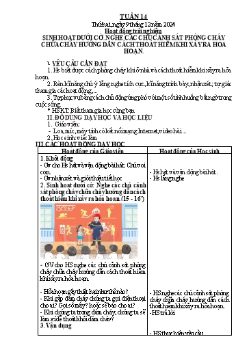 Giáo án các môn Lớp 2 (Kết nối tri thức) - Tuần 14 - Năm học 2024-2025