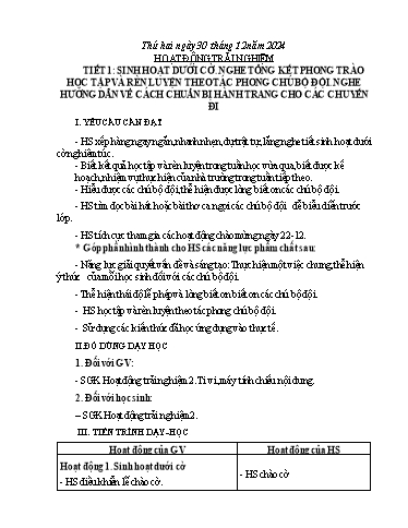Giáo án các môn Lớp 2 (Kết nối tri thức) - Tuần 17 - Năm học 2024-2025 - Trần Thị Phương