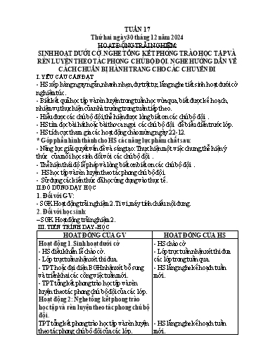 Giáo án các môn Lớp 2 (Kết nối tri thức) - Tuần 17 - Năm học 2024-2025 - Nguyễn Thị Tú Uyên