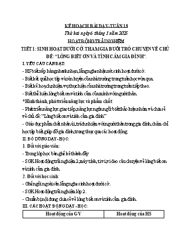 Giáo án các môn Lớp 2 (Kết nối tri thức) - Tuần 18 - Năm học 2024-2025 - Nguyễn Thị Tú Uyên