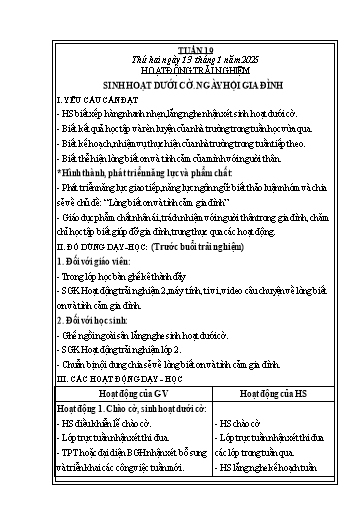 Giáo án các môn Lớp 2 (Kết nối tri thức) - Tuần 19 - Năm học 2024-2025 - Trần Thị Phương Nam