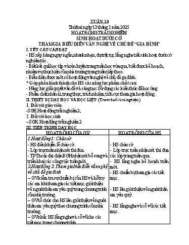 Giáo án các môn Lớp 2 (Kết nối tri thức) - Tuần 19 - Năm học 2024-2025 - Trần Thị Xanh