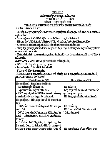 Giáo án các môn Lớp 2 (Kết nối tri thức) - Tuần 20 - Năm học 2024-2025 - Trần Thị Phương Nam