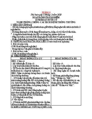 Giáo án các môn Lớp 2 (Kết nối tri thức) - Tuần 22 - Năm học 2024-2025 - Nguyễn Thị Lài