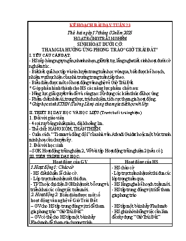 Giáo án các môn Lớp 2 (Kết nối tri thức) - Tuần 23 - Năm học 2024-2025 - Lê Thị Dung