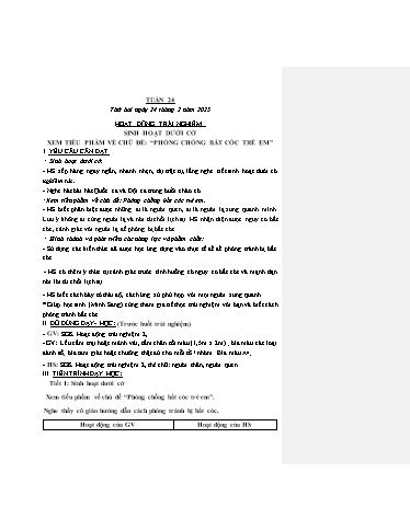 Giáo án các môn Lớp 2 (Kết nối tri thức) - Tuần 24 - Năm học 2024-2025 - Nguyễn Thị Lài