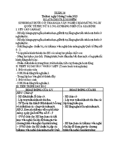 Giáo án các môn Lớp 2 (Kết nối tri thức) - Tuần 25 - Năm học 2024-2025 - Nguyễn Thị Tú Uyên