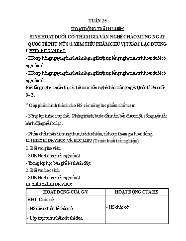 Giáo án các môn Lớp 2 (Kết nối tri thức) - Tuần 25 - Năm học 2024-2025 - Nguyễn Thị Lài