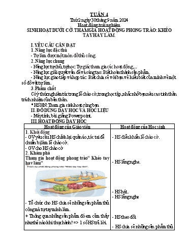 Giáo án các môn Lớp 2 (Kết nối tri thức) - Tuần 4 - Năm học 2024-2025
