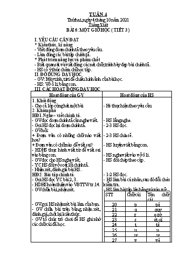 Giáo án các môn Lớp 2 - Tuần 4 - Năm học 2021-2022