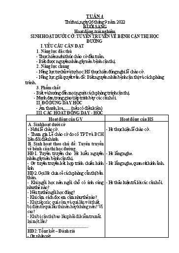 Giáo án các môn Lớp 2 - Tuần 4 - Năm học 2022-2023