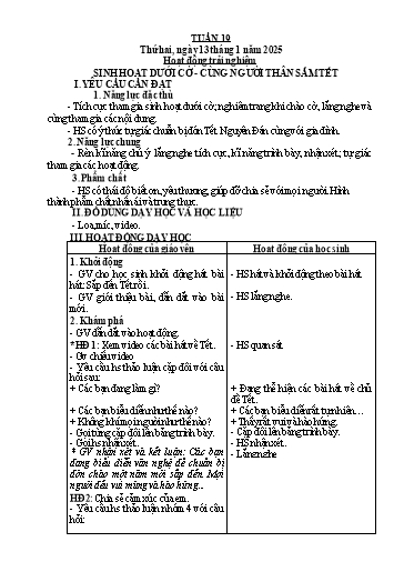 Giáo án các môn Lớp 3 (Kết nối tri thức) - Tuần 19 - Năm học 2024-2025