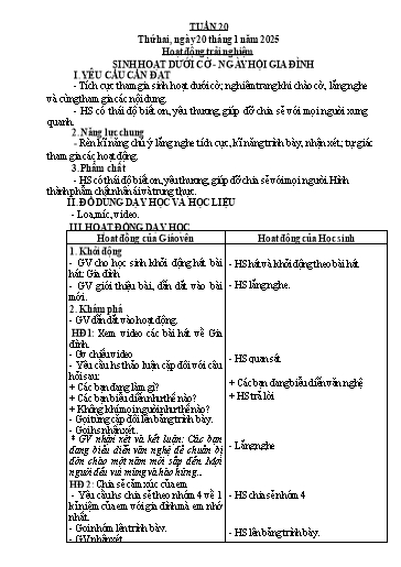 Giáo án các môn Lớp 3 (Kết nối tri thức) - Tuần 20 - Năm học 2024-2025