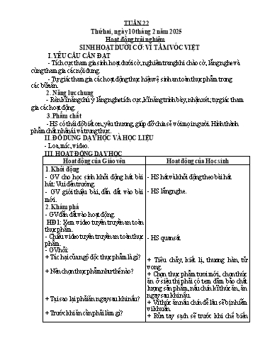 Giáo án các môn Lớp 3 (Kết nối tri thức) - Tuần 22 - Năm học 2024-2025
