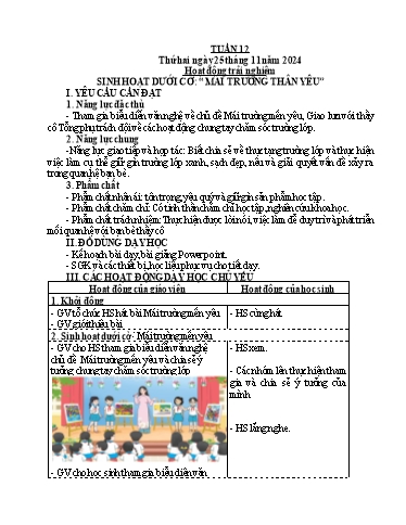 Giáo án các môn Lớp 4 (Kết nối tri thức) - Tuần 12 - Năm học 2024-2025
