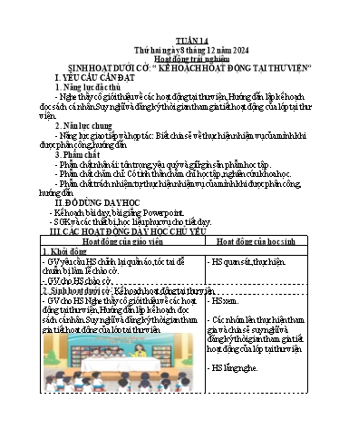 Giáo án các môn Lớp 4 (Kết nối tri thức) - Tuần 14 - Năm học 2024-2025