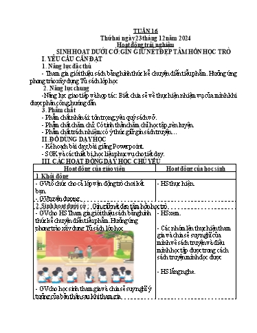 Giáo án các môn Lớp 4 (Kết nối tri thức) - Tuần 16 - Năm học 2024-2025