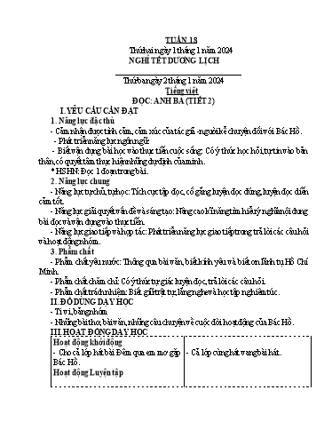 Giáo án các môn Lớp 4 (Kết nối tri thức) - Tuần 18 - Năm học 2023-2024