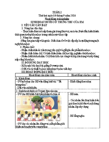 Giáo án các môn Lớp 4 (Kết nối tri thức) - Tuần 2 - Năm học 2024-2025