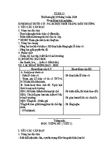 Giáo án các môn Lớp 4 (Kết nối tri thức) - Tuần 22 - Năm học 2023-2024