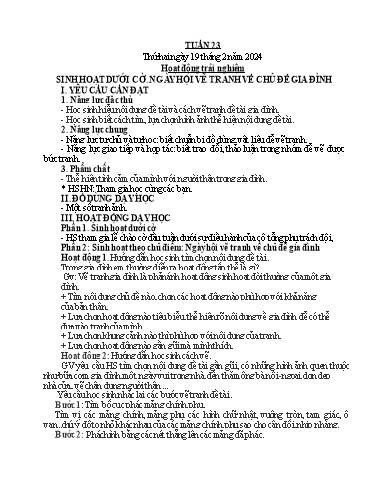 Giáo án các môn Lớp 4 (Kết nối tri thức) - Tuần 23 - Năm học 2023-2024