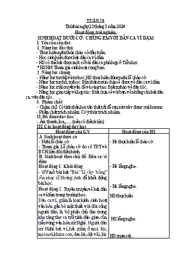 Giáo án các môn Lớp 4 (Kết nối tri thức) - Tuần 28 - Năm học 2023-2024