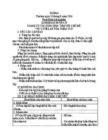 Giáo án các môn Lớp 4 (Kết nối tri thức) - Tuần 3 - Năm học 2024-2025