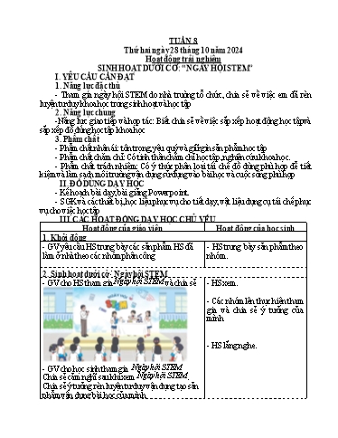 Giáo án các môn Lớp 4 (Kết nối tri thức) - Tuần 8 - Năm học 2024-2025