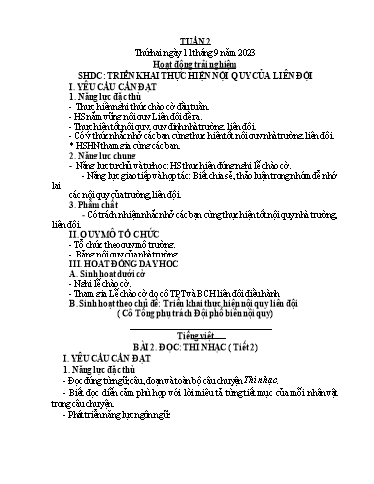 Giáo án các môn Lớp 4 - Tuần 2 - Năm học 2023-2024