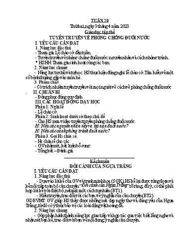 Giáo án các môn Lớp 4 - Tuần 29 - Năm học 2022-2023