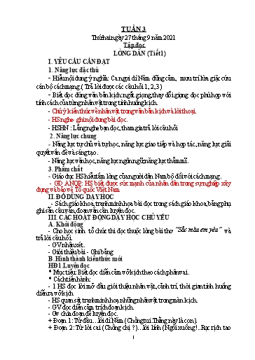 Giáo án các môn Lớp 5 - Tuần 3 - Năm học 2021-2022