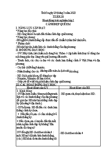 Giáo án Đạo đức + Hoạt động trải nghiệm Lớp 1+2 - Tuần 28 - Năm học 2022-2023