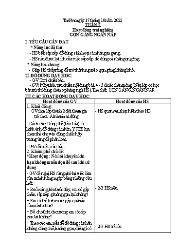 Giáo án Đạo đức + Hoạt động trải nghiệm Lớp 1+2 - Tuần 7 - Năm học 2022-2023