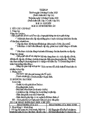 Giáo án Tin học Lớp 3+4+5 - Tuần 19 - Năm học 2022-2023