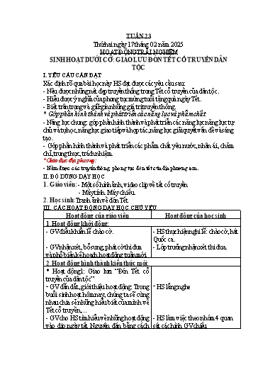 Kế hoạch bài dạy các môn Lớp 1 - Tuần 23 - Năm học 2024-2025