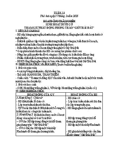 Kế hoạch bài dạy các môn Lớp 2 (Kết nối tri thức) - Tuần 23 - Năm học 2024-2025 - Nguyễn Thị Lài