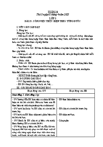 Kế hoạch bài dạy Tin học Lớp 3+4+5 - Tuần 29 - Năm học 2024-2025